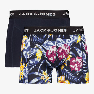 Jack & Jones 2-pack heren boxershorts bloemenprint