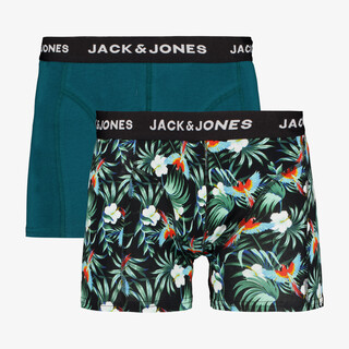 Jack & Jones 2-pack heren boxershorts bloemenprint