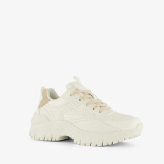 Blue Box dames dad sneakers wit beige