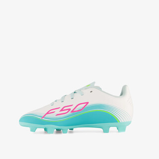Adidas F50 Messi Club MG kinder voetbalschoenen wit blauw