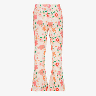 TwoDay flared meisjes broek met bloemenprint lichtroze