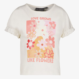 TwoDay meisjes T-shirt met opdruk wit