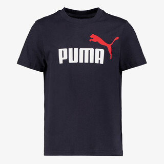 Puma Ess 2 Color No. 1 Logo kinder sport T-shirt donkerblauw