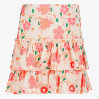 TwoDay meisjes rok met bloemenprint creme