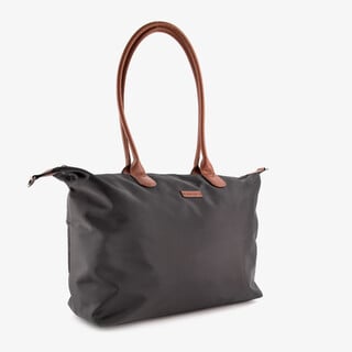 Renato Lucci dames shopper zwart bruin