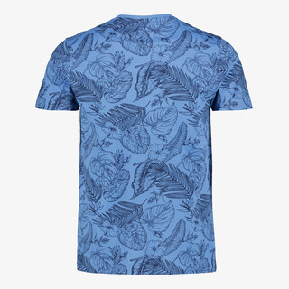 Unsigned heren T-shirt met bladerenprint groen