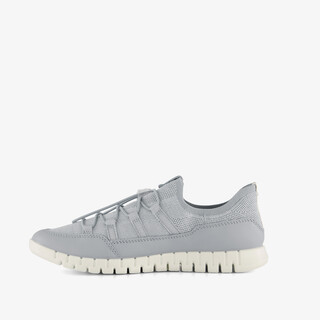ECCO Gruuv Lite W Limestone leren dames sneakers blauw