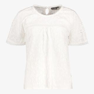 TwoDay dames top met broderie details wit