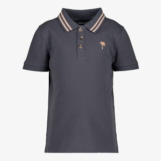 Unsigned jongens polo met palm donkerblauw