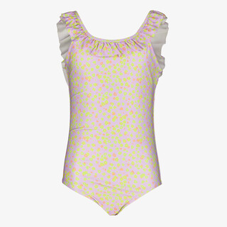 Osaga meisjes badpak paars met gele stippen