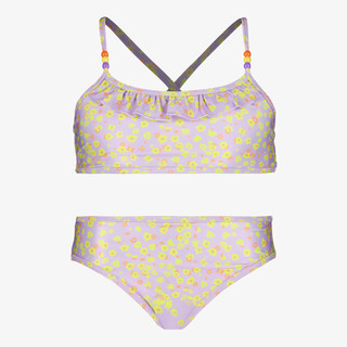 Osaga meisjes bikini met bloemenprint lila