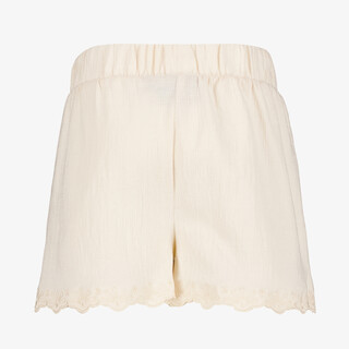 TwoDay meisjes short met borduursels wit