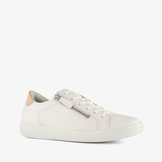 ECCO Classic suede dames sneakers wit