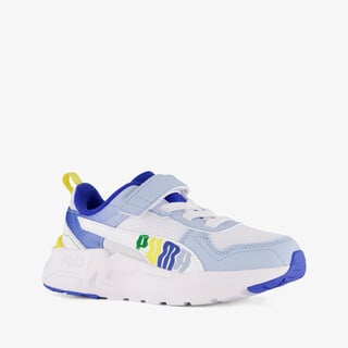 Puma Trinity 2 LT Come On kinder sneakers wit blauw