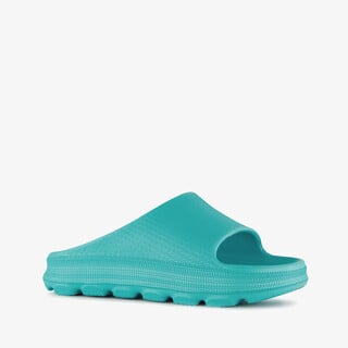 Dames badslippers aqua blauw