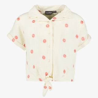 TwoDay meisjes blouse met knoop en bloemenprint