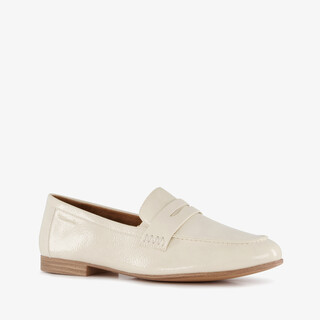 Tamaris dames loafers met lak ivoor