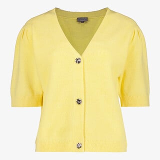 TwoDay dames vestje met korte mouwen geel