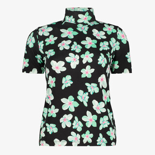 TwoDay dames top met bloemenprint zwart groen
