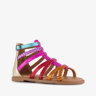 Blue Box metallic meisjes sandalen multicolor
