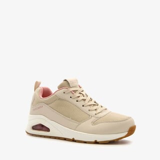 Skechers Uno Inside Matters dames sneakers beige