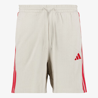 Adidas M 3S FT heren sportshort beige rood