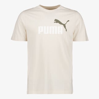 Puma Ess 2 Color No. 1 Logo heren T-shirt beige