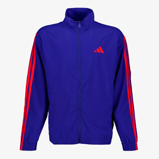 Adidas M 3S WV TT heren trainingsvest blauw rood