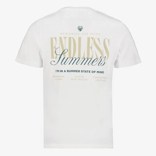 JJ REBEL heren T-shirt met backprint wit