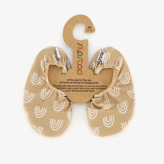 Slipstop Caramel Regenboogjes kinder schoenen beige