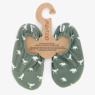 Slipstop Dino Green kinder schoenen groen wit