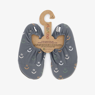 Slipstop Smiley Grey kinder schoenen grijs
