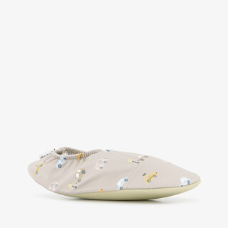 Slipstop Cars Naturel kinder schoenen beige