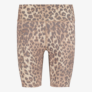 Osaga dames fietsbroek met panterprint beige bruin