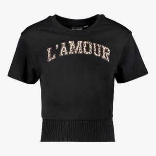 TwoDay cropped meisjes top zwart