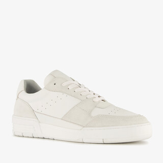 Van Beers leren heren sneakers wit