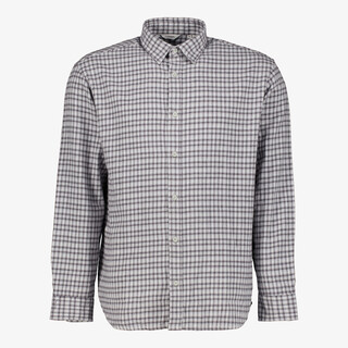 JJ REBEL geruit heren overhemd grijs