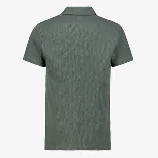 Unsigned heren polo met rits groen