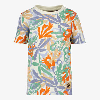 Unsigned jongens T-shirt met bladerenprint