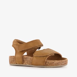 Groot leren jongens sandalen cognac