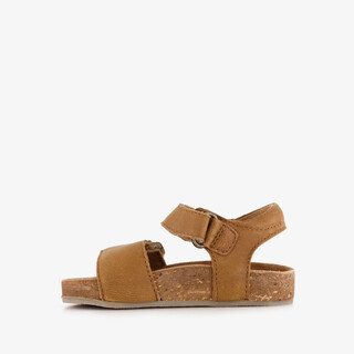 Groot leren jongens sandalen cognac