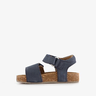 Groot leren jongens sandalen donkerblauw