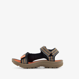 Braqeez jongens sandalen zwart oranje