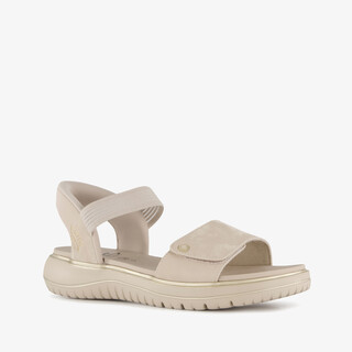 Jana dames sandalen met H leest beige