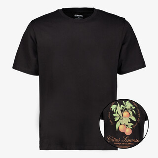 JJ REBEL heren T-shirt met backprint zwart