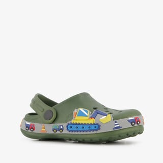 Kinder klompen groen voertuigen