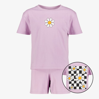Madeliefjes kinder shortama lila