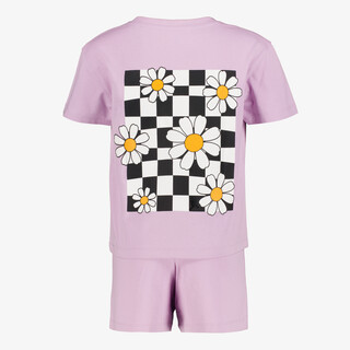 Madeliefjes kinder set lila