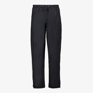 Mountain Peak heren dames regenbroek met ritsen zwart