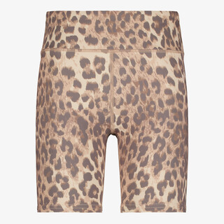 Osaga meisjes fietsbroek met panterprint beige bruin
